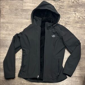 The North Face Women's Black “Shelbe Raschel hoodie jacket”